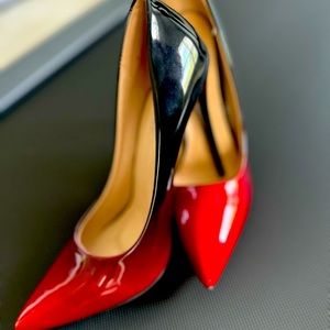 Black and red ombré stilettos.